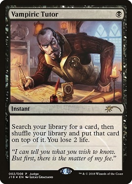 🔥 Vampiric Tutor Judge Rewards Promo 2018